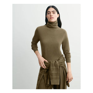 Bompard – Klassischer Kaschmir-Rollkragenpullover | Beige