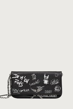 Deri kadın clutch