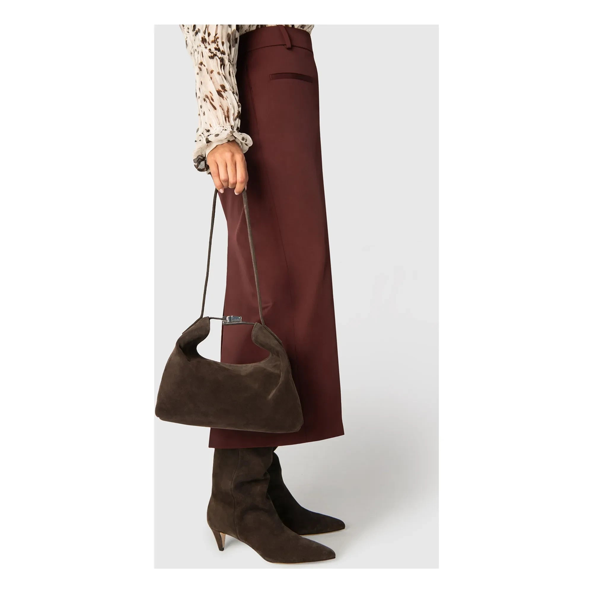 BY FAR - Bea Wildledertasche | Braun