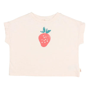 Búho - Çilek Organic Cotton T-Shirt | Pale Pink