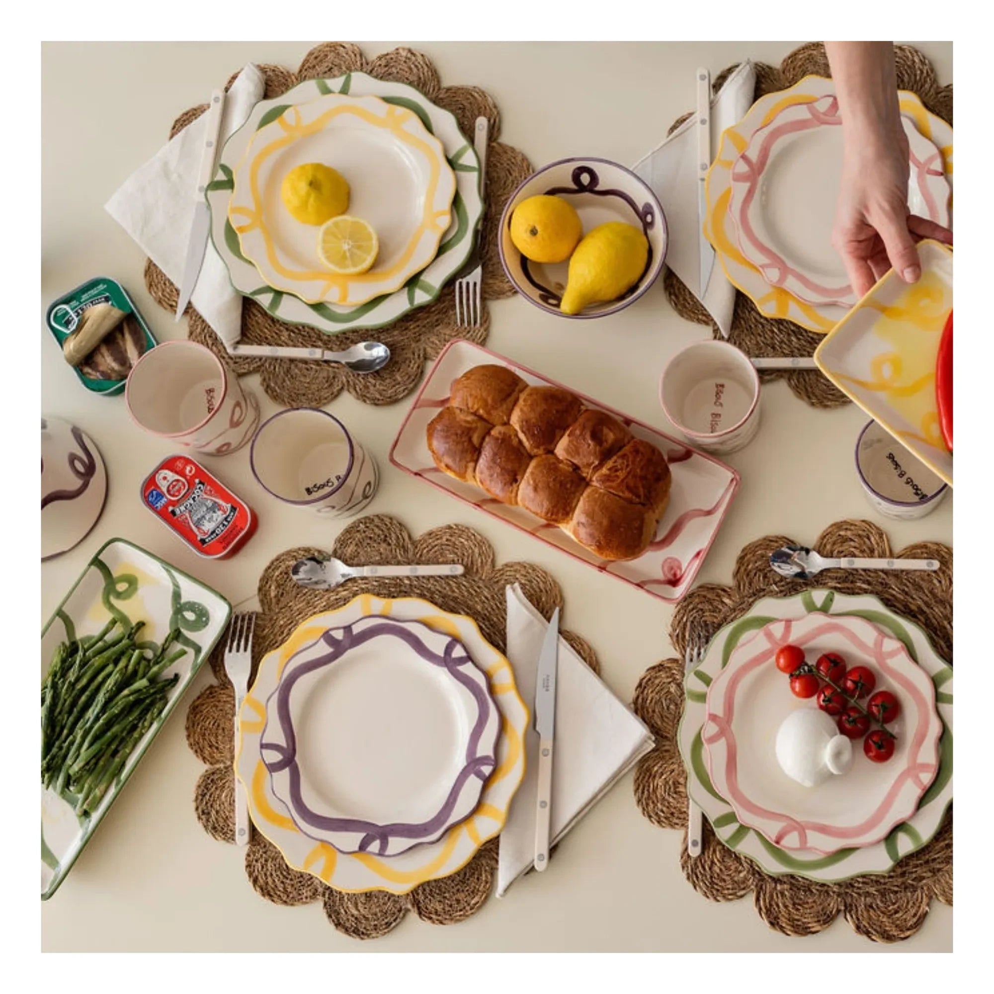 Denise - Olaf Rectangular Serving Plate | Pink