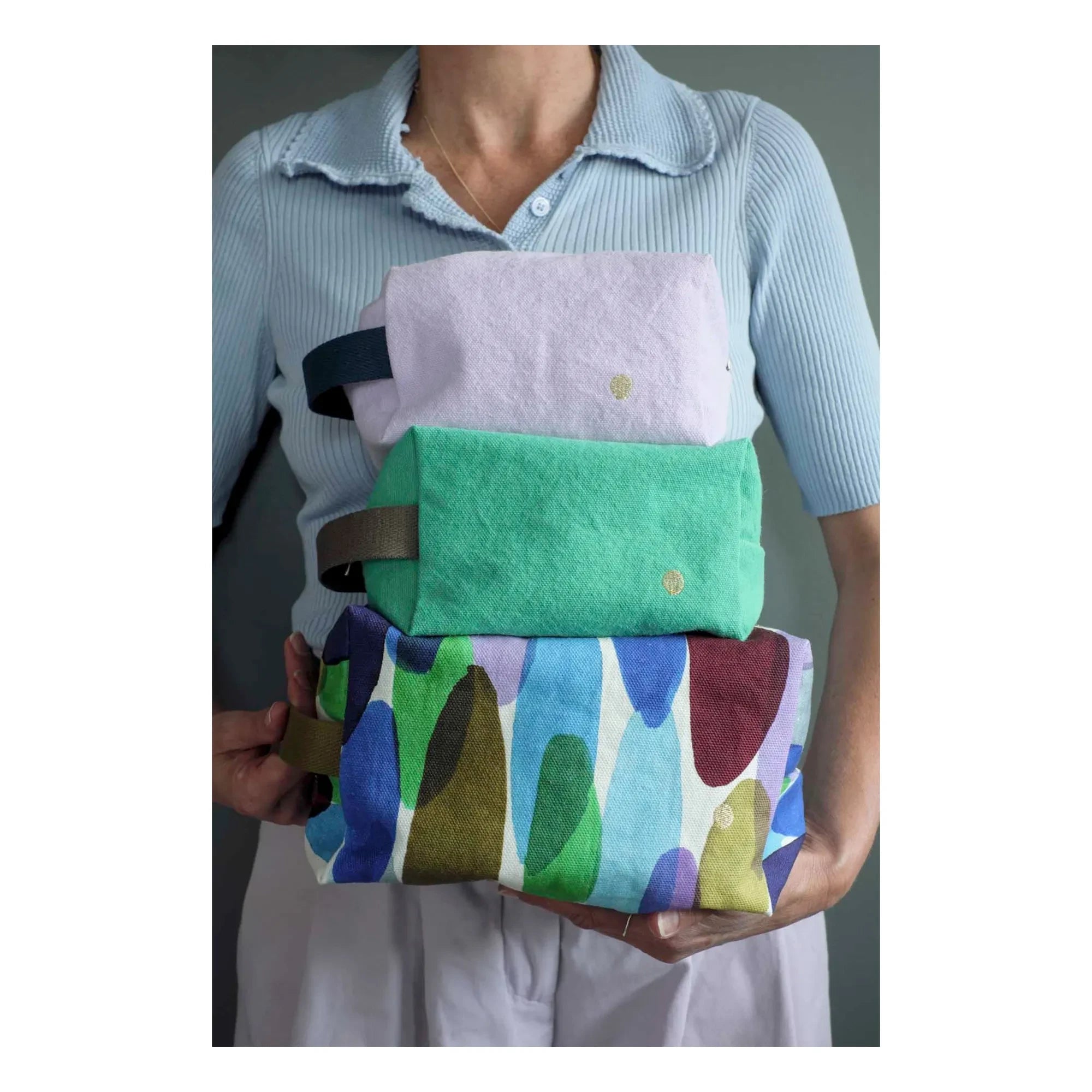 La cerise sur le gâteau - Iona Cosmetic Bag Cube | Mint Green