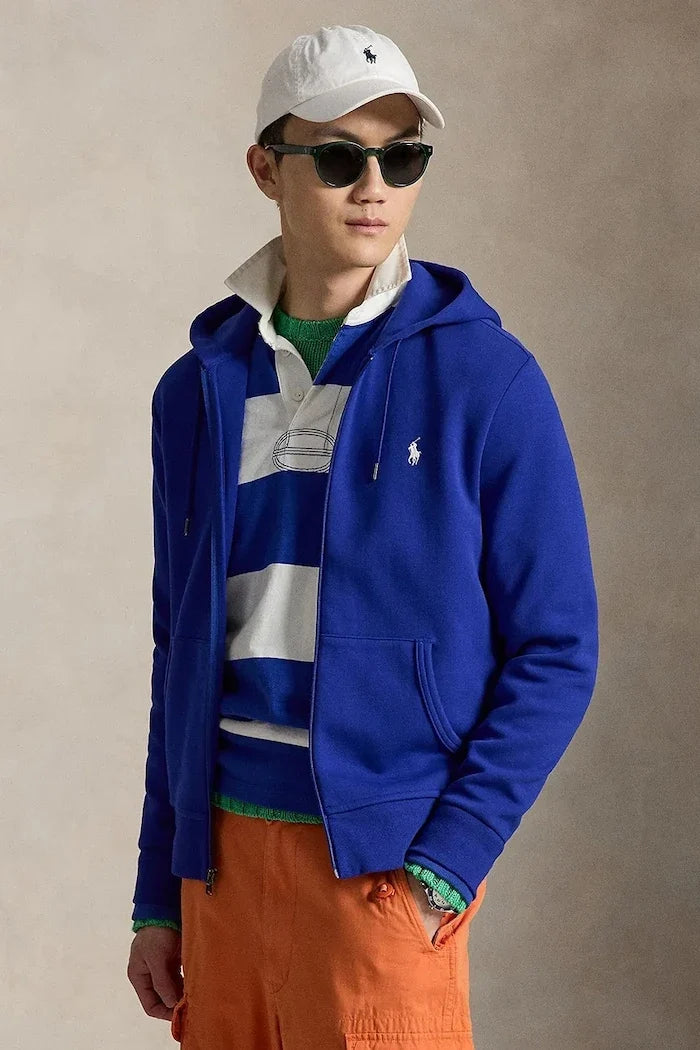 Polo Ralph Lauren fermuarlı kapüşonlu sweatshirt