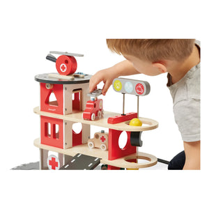 Janod - Fire Station Toy