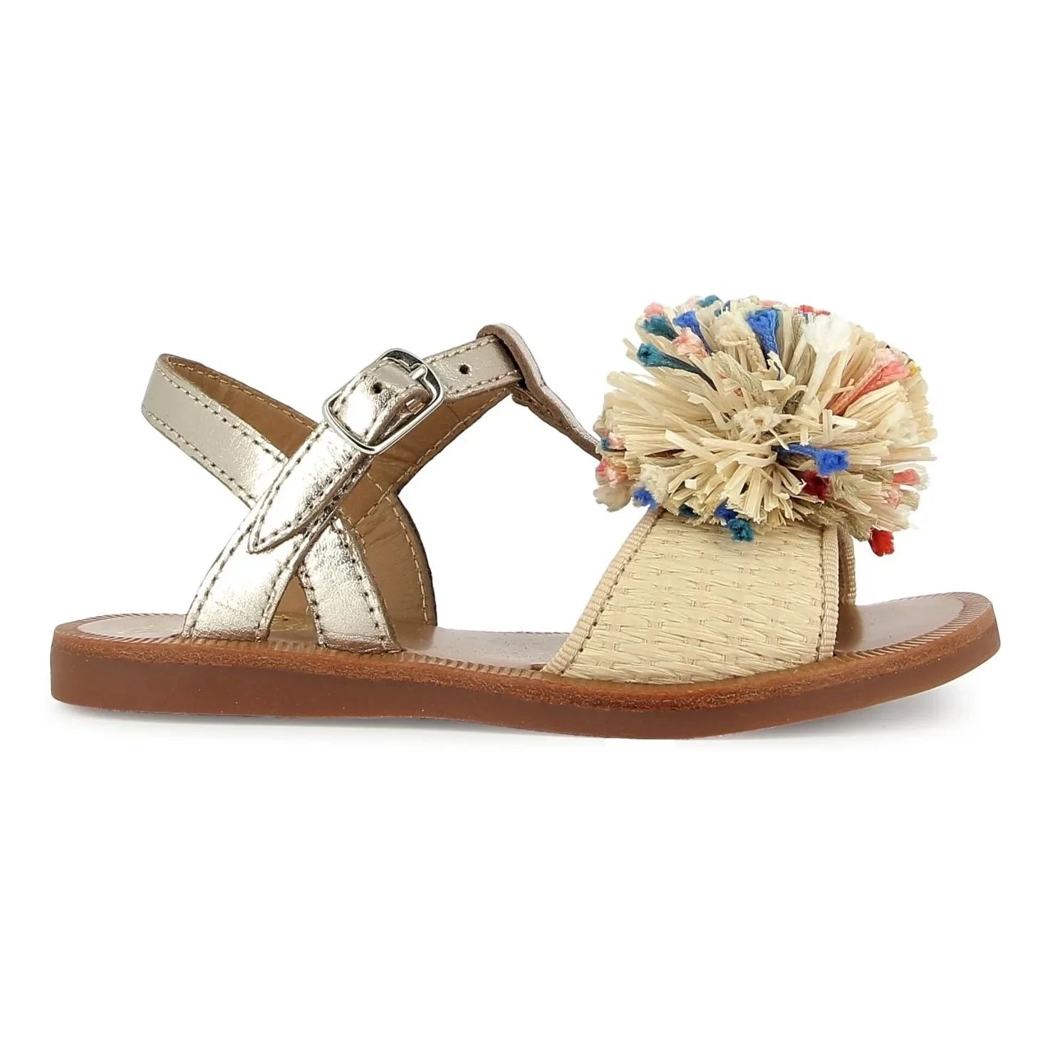 Pom d'Api - Ponpon-Sandalen | Creme