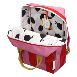 Sticky Lemon - Medium Striped Backpack | Fuchsia