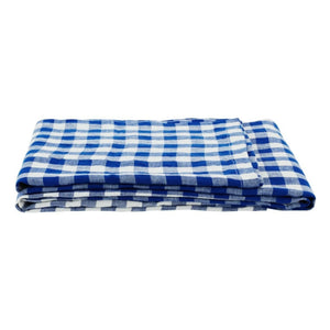 Gabrielle Paris - Vichy Washed Linen Tablecloth | Blue