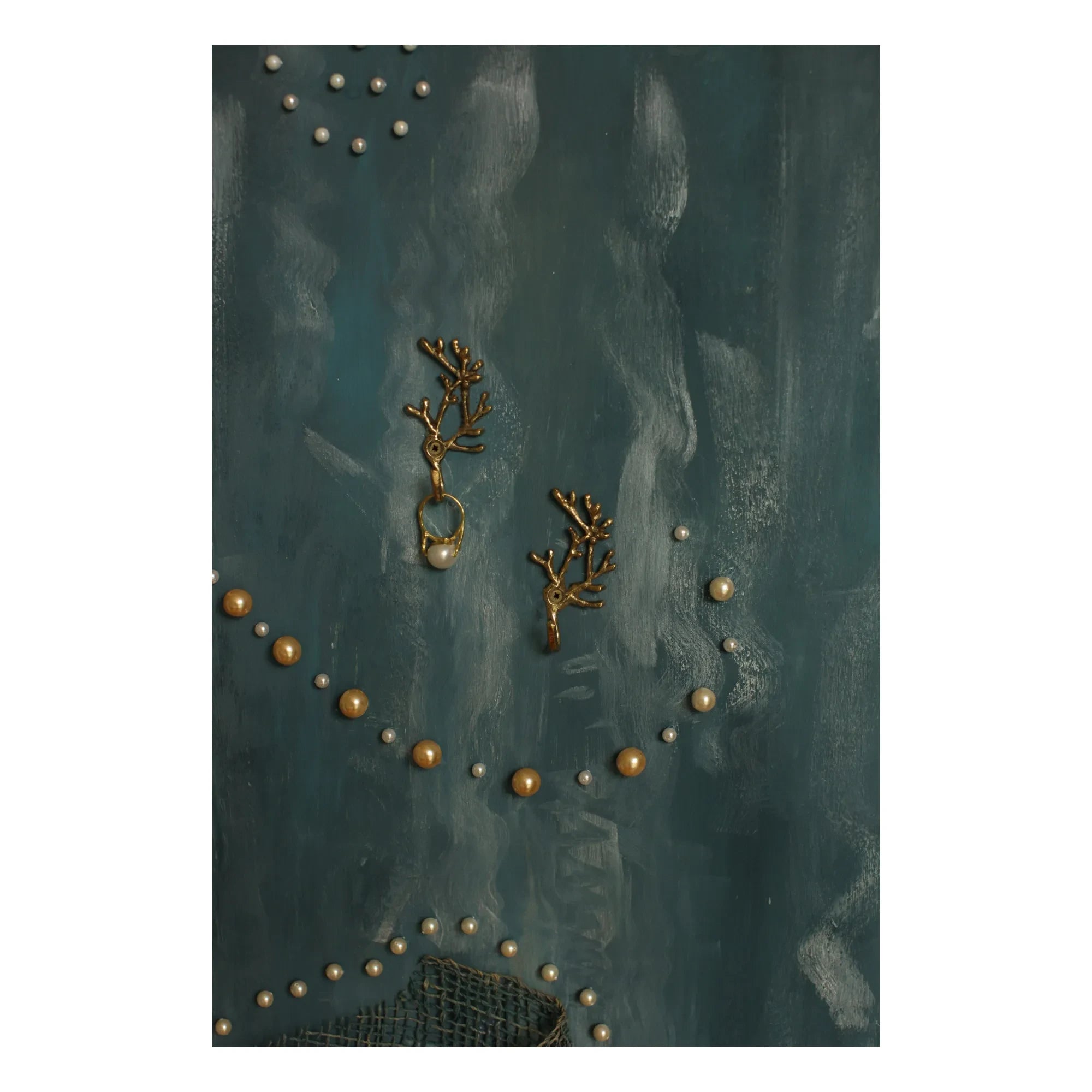 Doing Goods - Marie Cora Wandhaken aus recyceltem Messing - 2er-Set | Goldbraun