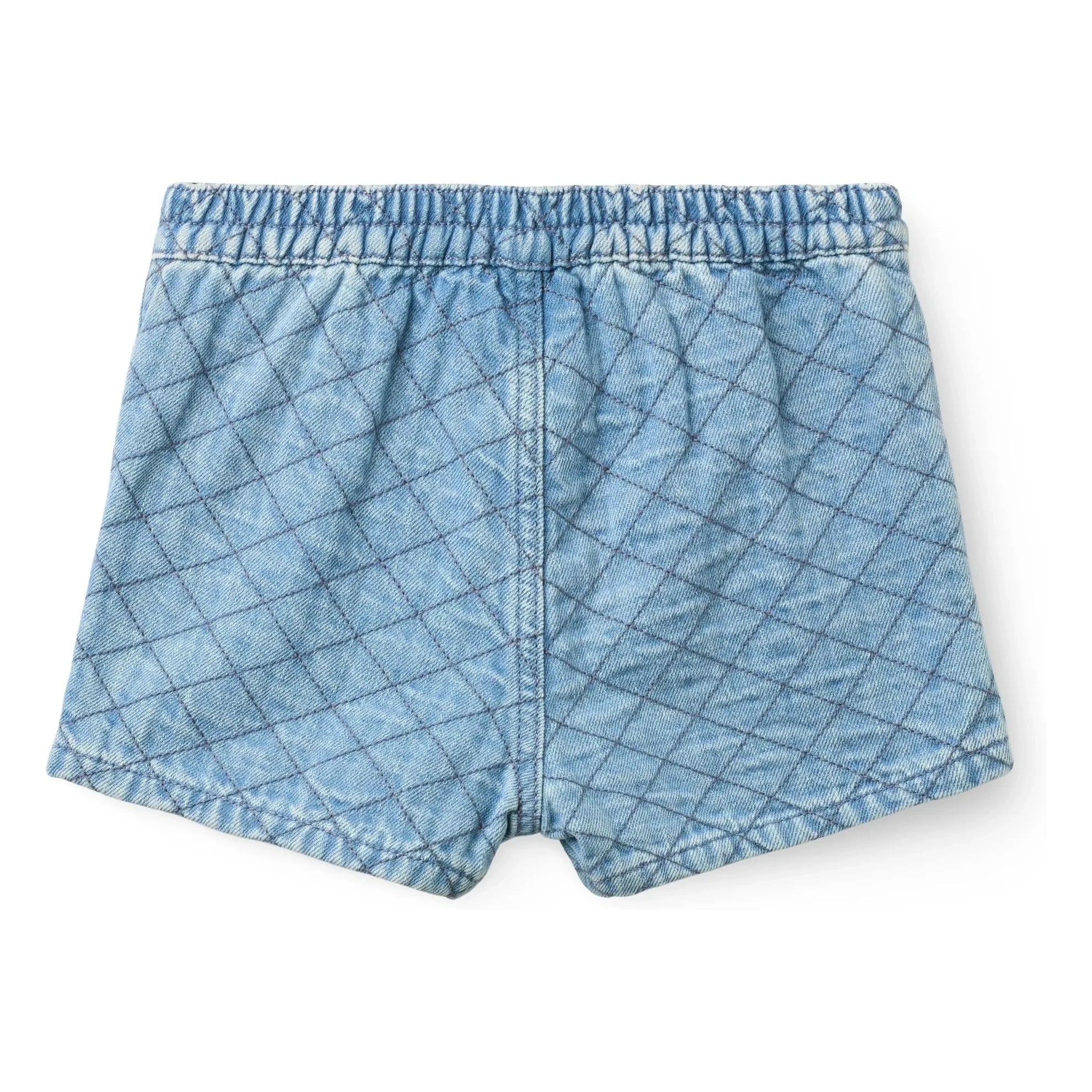 Copenhagen Colors - Organic Cotton Quilted Denim Shorts | Light Blue