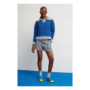 Dr Bloom - Star Striped Shorts | Dark Blue