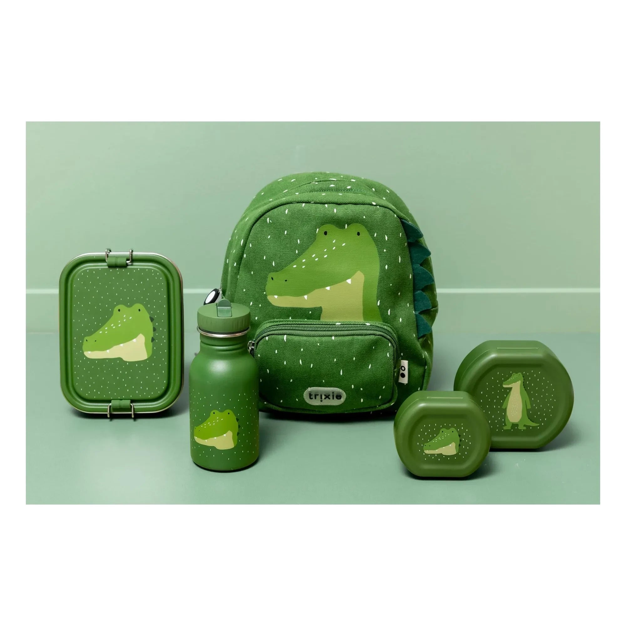 Trixie - Mr. Alligator 350ml Su Şişesi | Yeşil