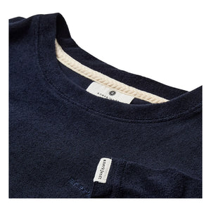 Anerkjendt - Akvillads Frottee-T-Shirt | Dunkelblau