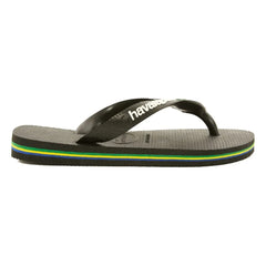 Havaianas - Logo Brasil Parmak Arası Terlik | Siyah