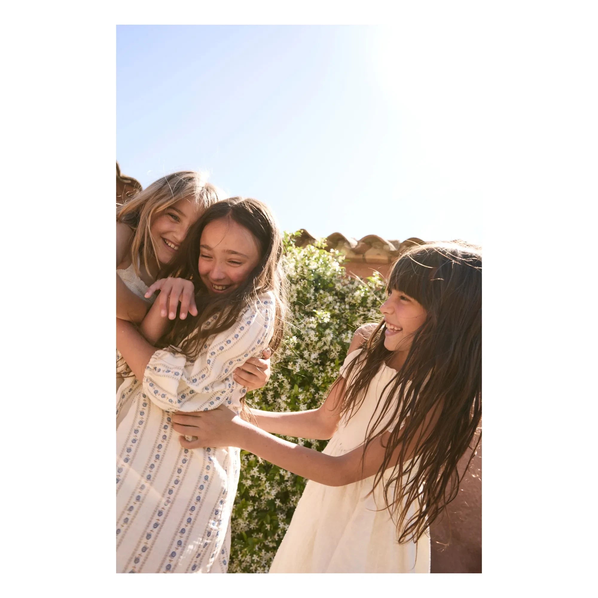 birinit - Sariñena Organic Cotton Floral Dress | Off-White
