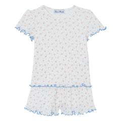 Tartine et Chocolat - Kurzer Blumenpyjama | Ecru