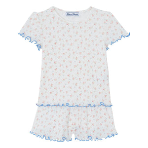 Tartine et Chocolat - Kurzer Blumenpyjama | Ecru
