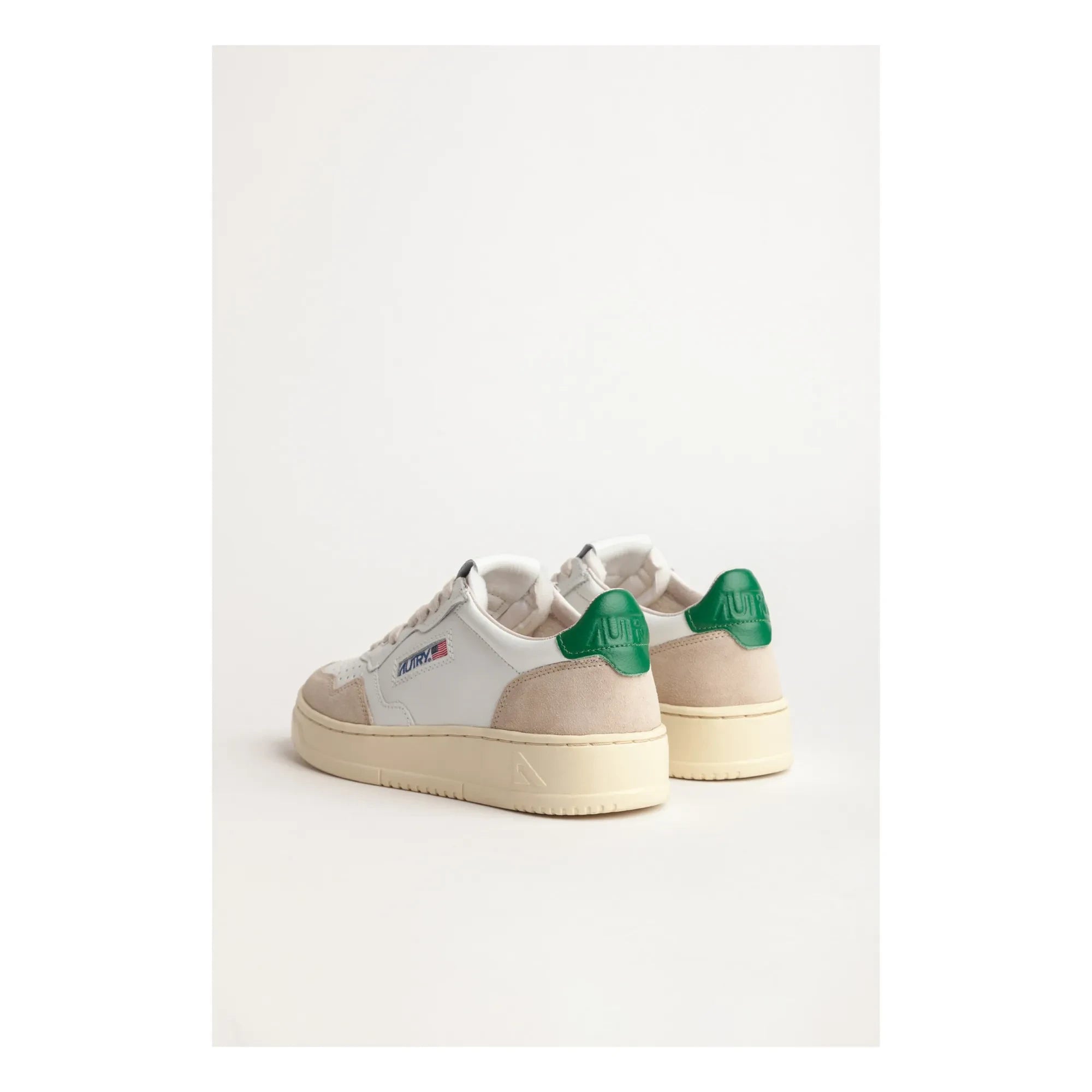 Autry - Medalist Low Top Leder/Wildleder Sneaker | Grün
