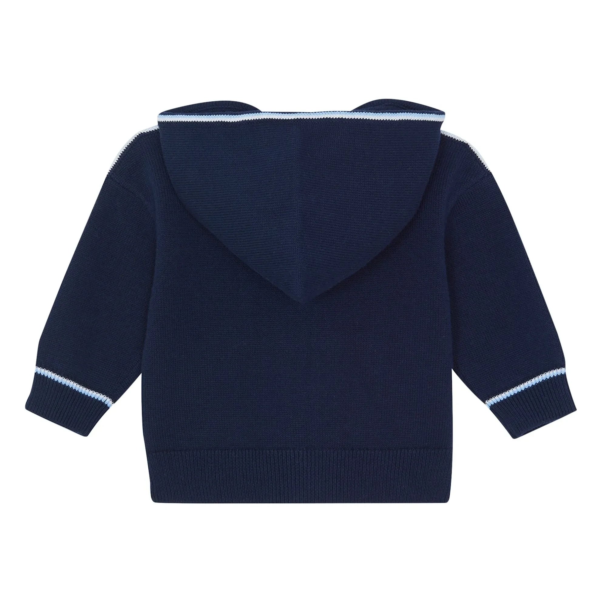 Tartine et Chocolat - Sweatshirt mit Reißverschluss und Kontraststreifen | Marineblau