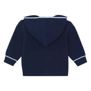 Tartine et Chocolat - Sweatshirt mit Reißverschluss und Kontraststreifen | Marineblau