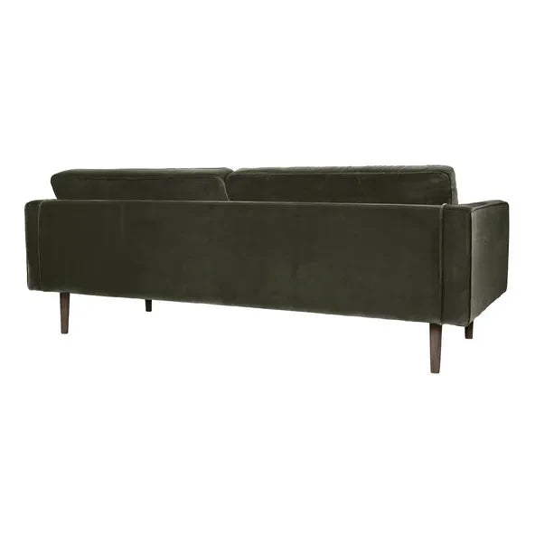 Broste Copenhagen - Wind Velvet 3'lü Kanepe | Zeytin yeşili
