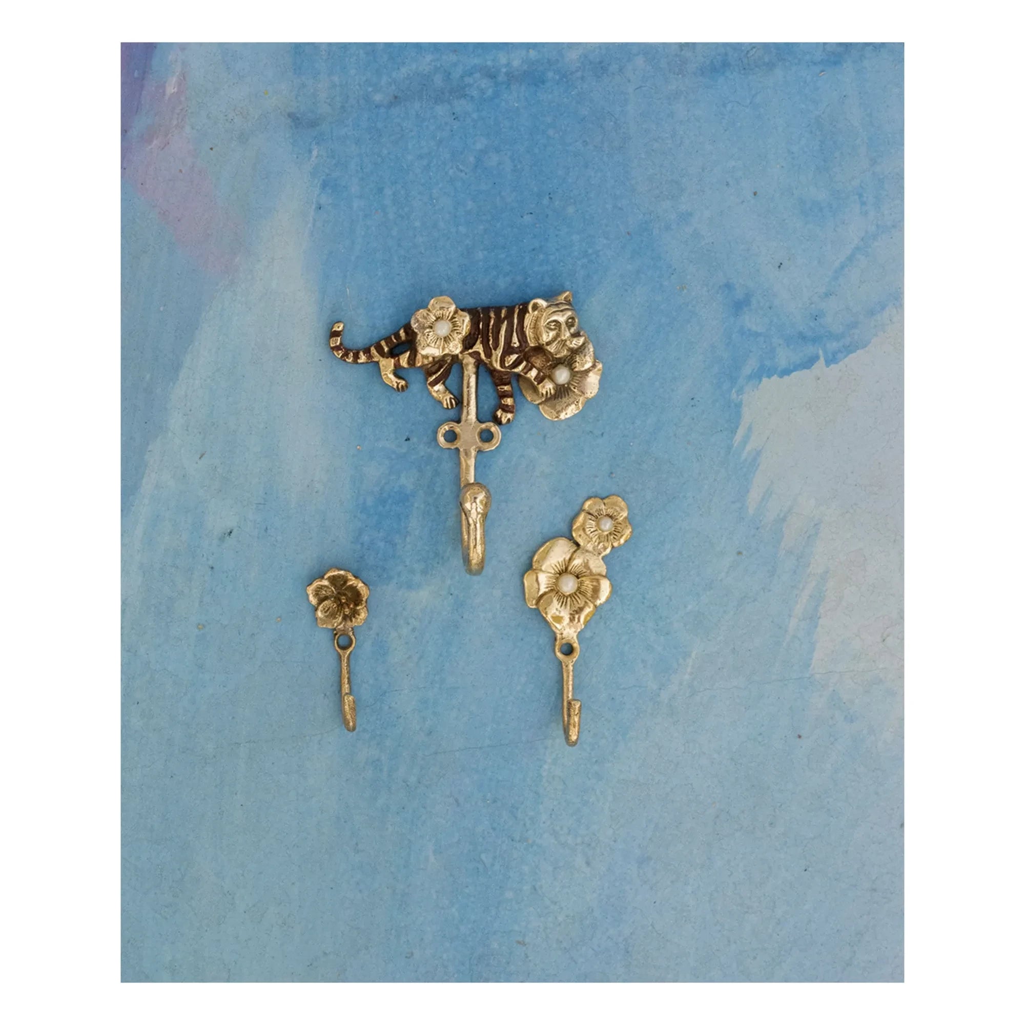Doing Goods - Maisie Flower Hanger Hook | Brass
