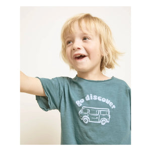 Búho - Go Discover T-Shirt Bio-Baumwolle | Peacock blue