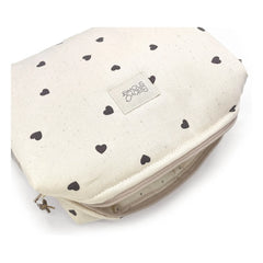 Babyshower - Kulturtasche Camila Cœurs | Weiß
