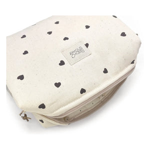 Babyshower - Kulturtasche Camila Cœurs | Weiß