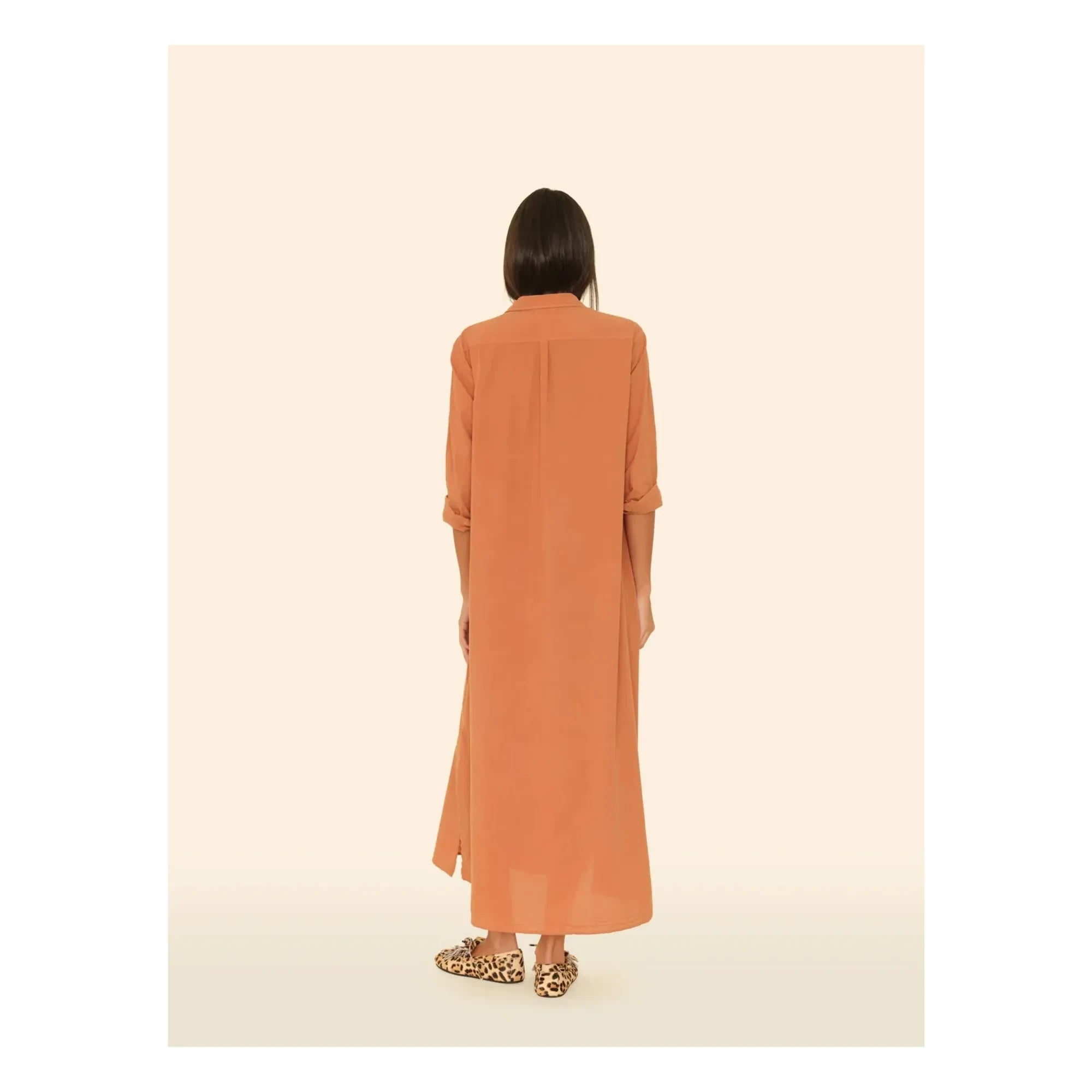 Xirena - Boden Baumwollpopeline-Kleid | Kürbis
