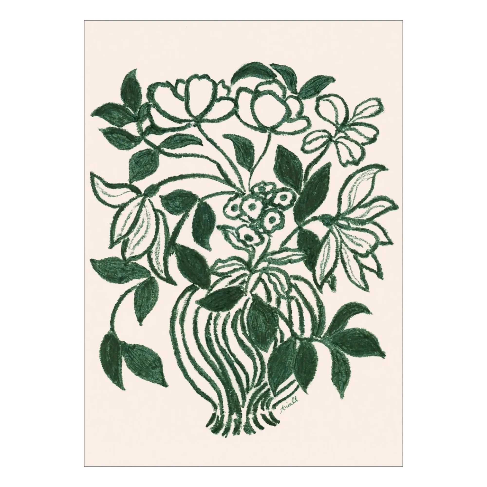 Poster and Frame - Still Life in Green posteri