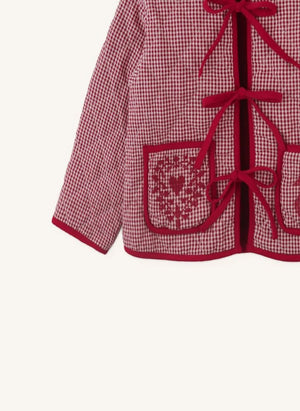 Gingersnaps - Lavinia Checked Jacket | Red