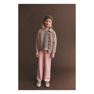 FUB - Aran Wolle Strickjacke | Staub Rosa