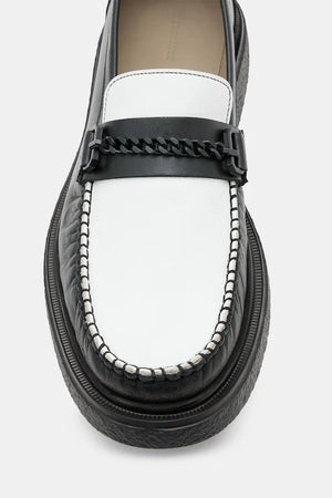 AllSaints Gibbs Chain Loafer Deri Mokasen