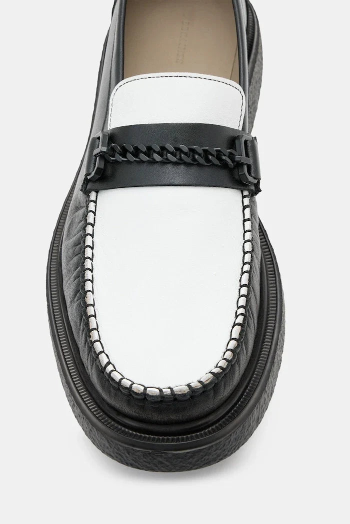 AllSaints Gibbs Chain Loafer Deri Mokasen