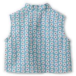 Fabula - Floral Print Blouse | Light Blue