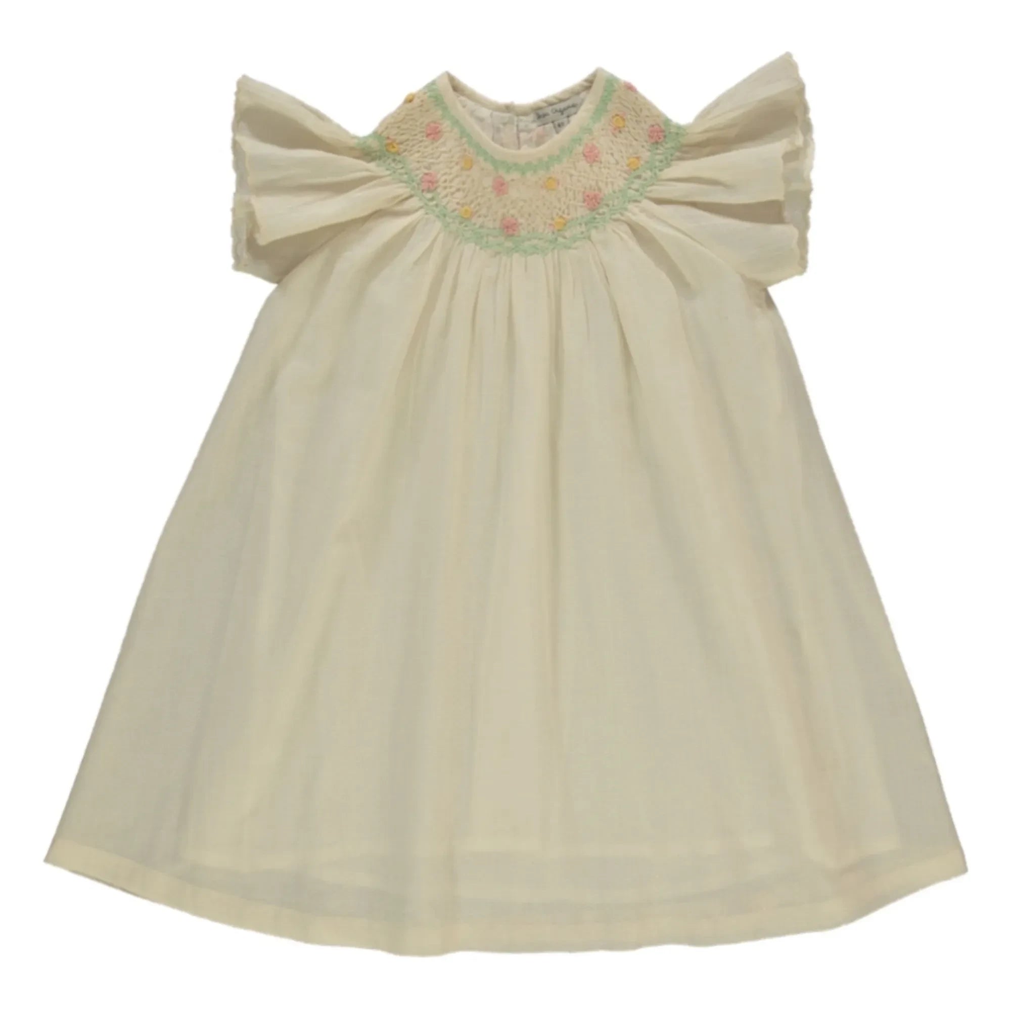 Bebe Organic - Luna Blumenkleid mit Rüschen | Ecru