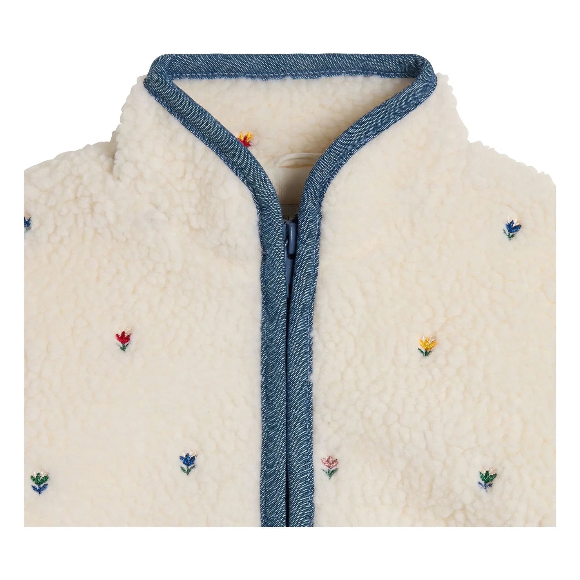 Stella McCartney Kids - Çiçek Desenli Sherpa Ceket | Fildişi