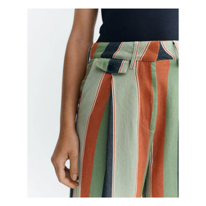 Thinking Mu - Pat Gestreifte Hose Bio-Baumwolle | Orange