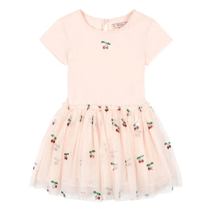 Konges Sløjd - Ballerina Cherries Tulle Dress | Pink