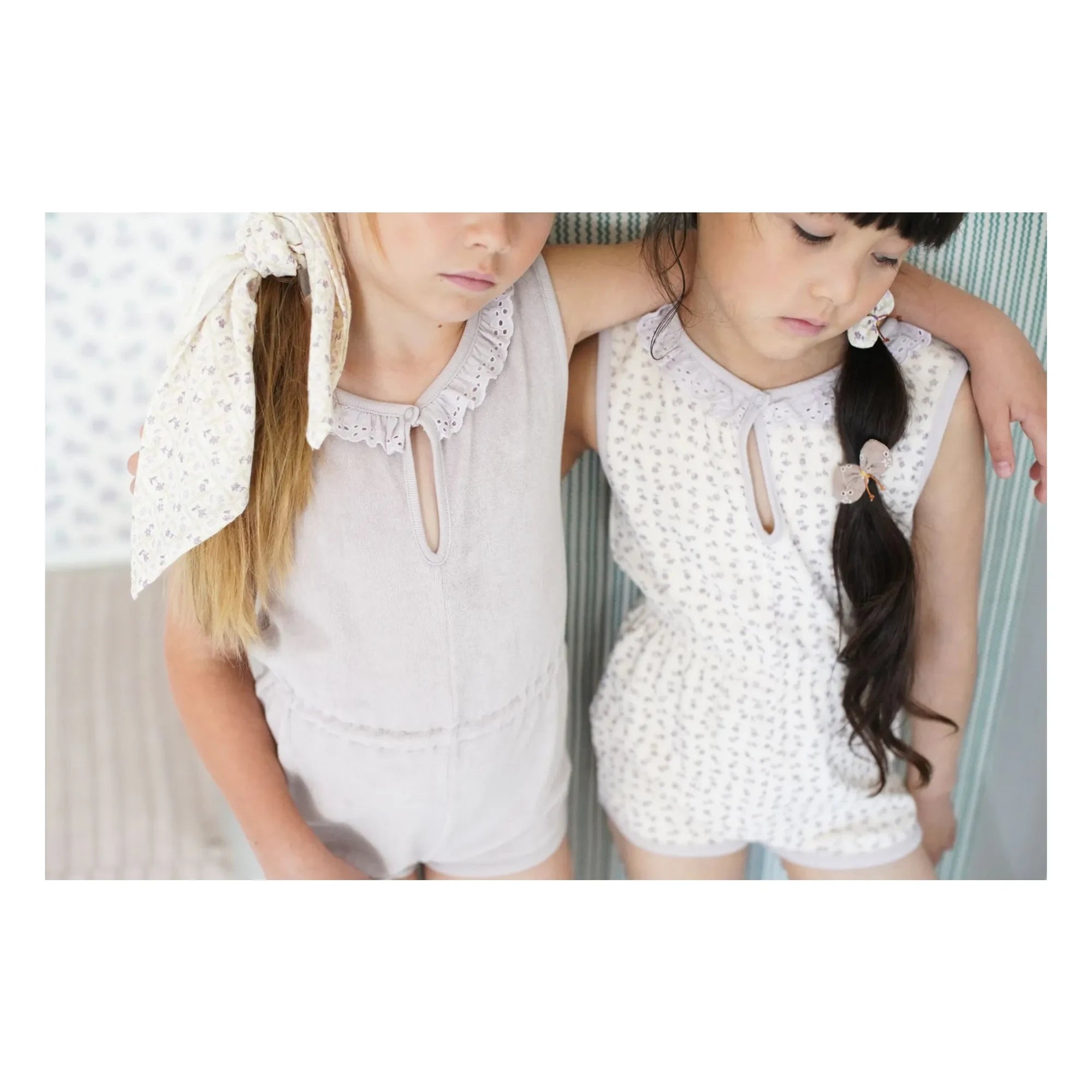 Soor Ploom - Combishort Club Fleurie Organik Pamuk | Kırık beyaz