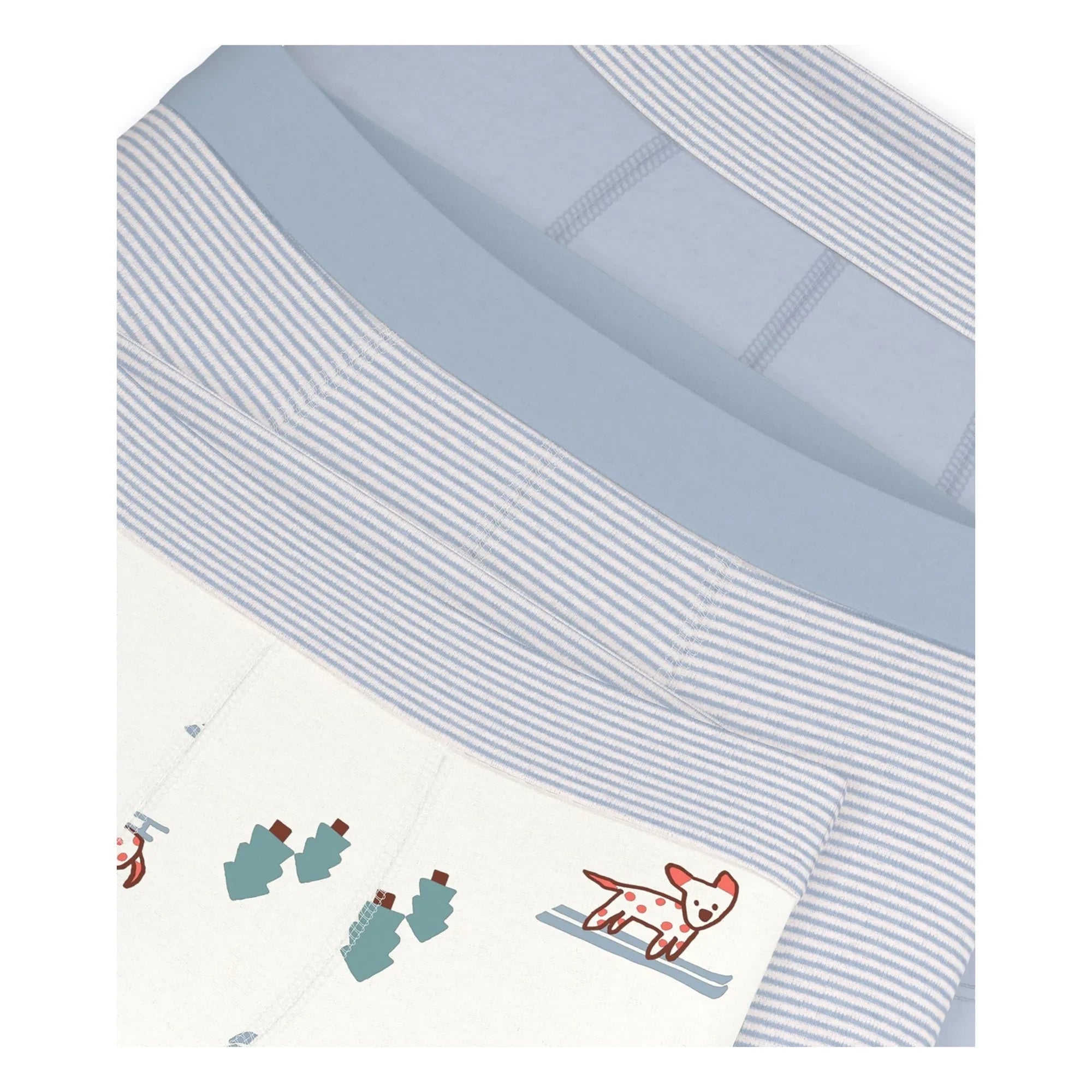 Petit Bateau - 3'lü Organik Pamuk Köpek Boxer Seti | Mavi