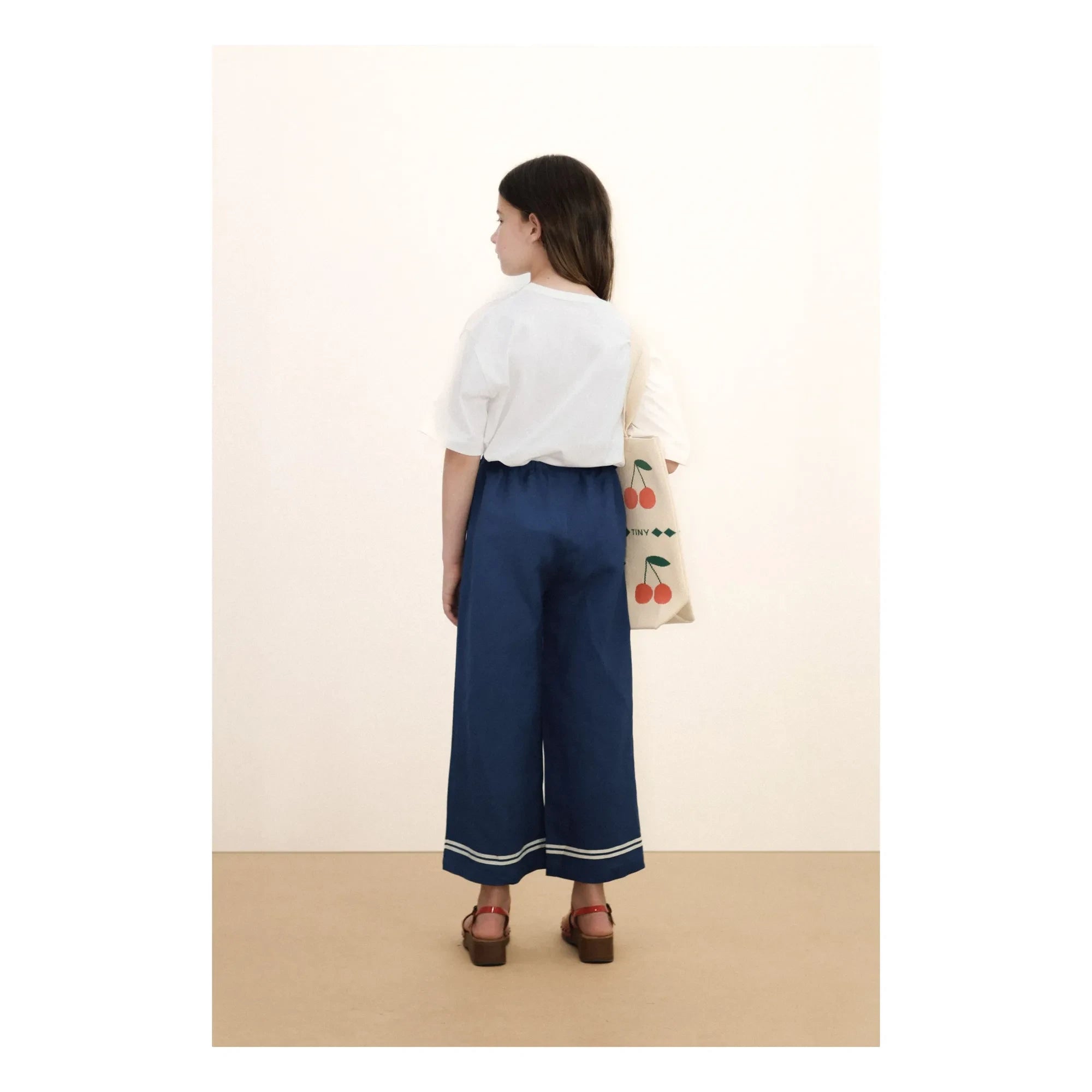 Tinycottons - T-shirt Swans Losanges Organik pamuk | Beyaz