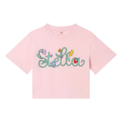 Stella McCartney Kids - Stella Organic Cotton Short T-Shirt | Pink