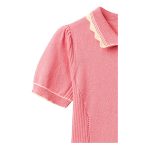 Copenhagen Colors - Organik pamuklu triko elbise | Açık pembe