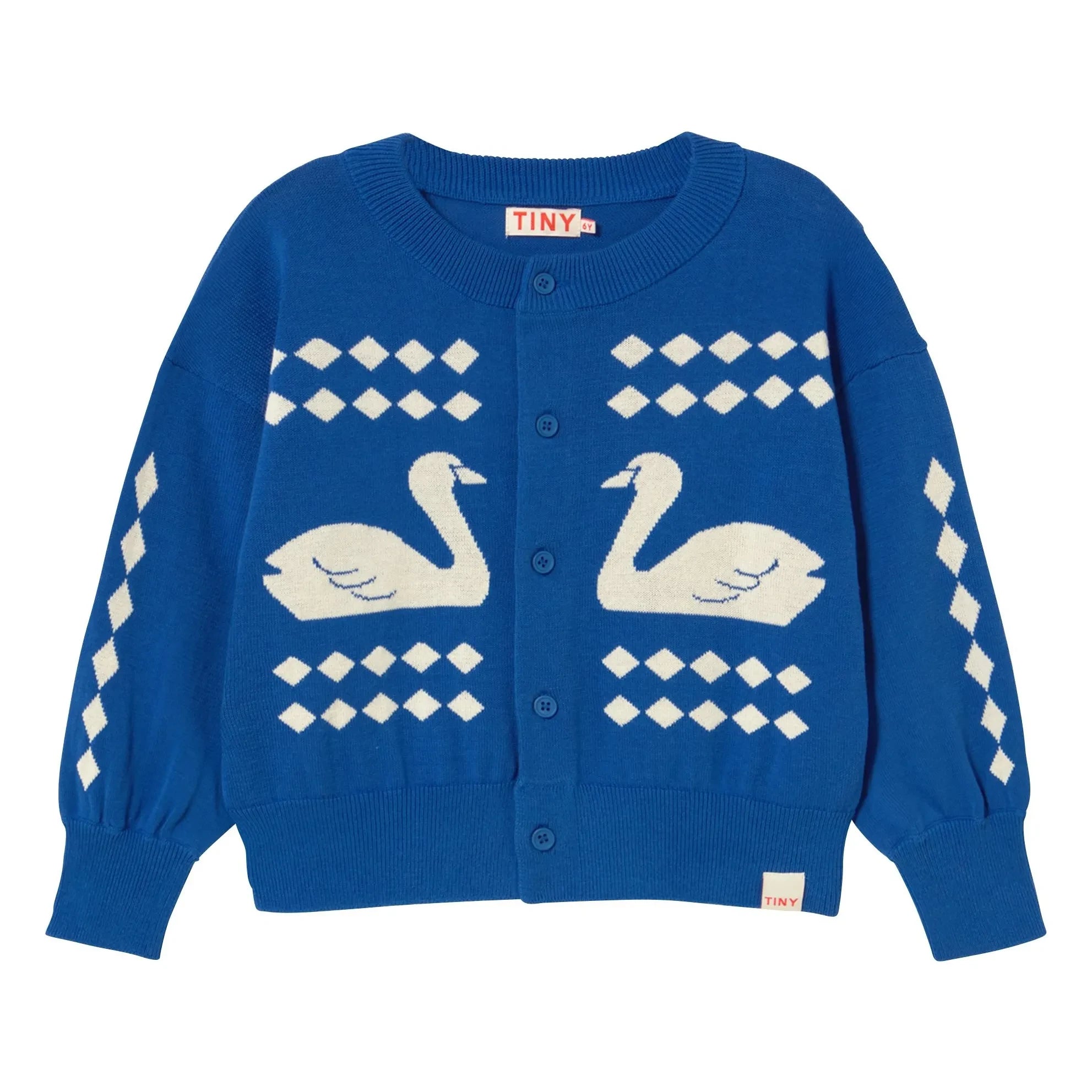Tinycottons - Swans Cardigan | Blue