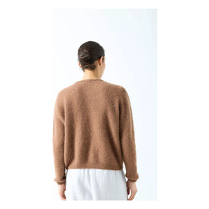 American Vintage - Vitow Weste aus Alpaka und Wolle | Schokolade