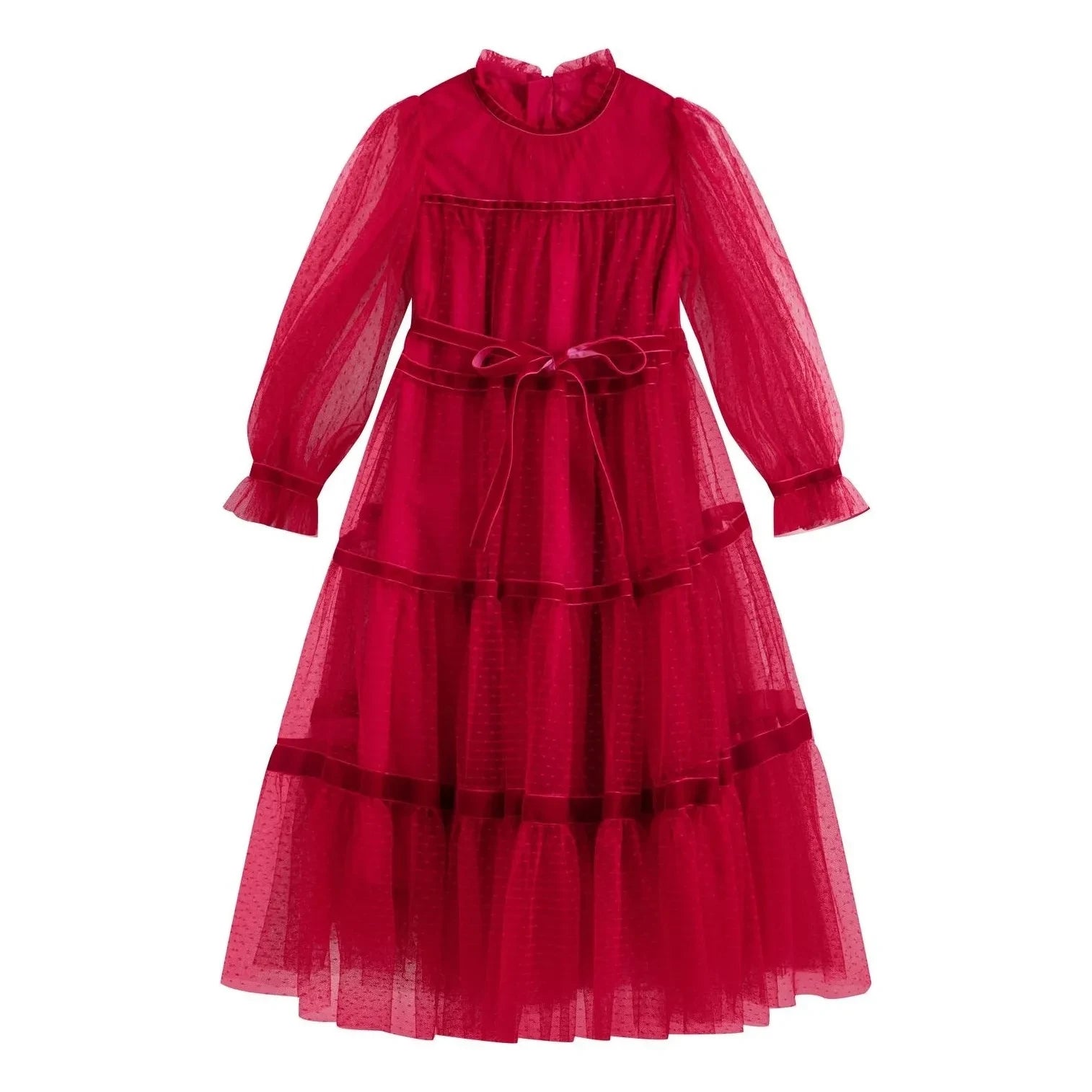 C'era Una Volta - Valentina Tül elbise | Kırmızı
