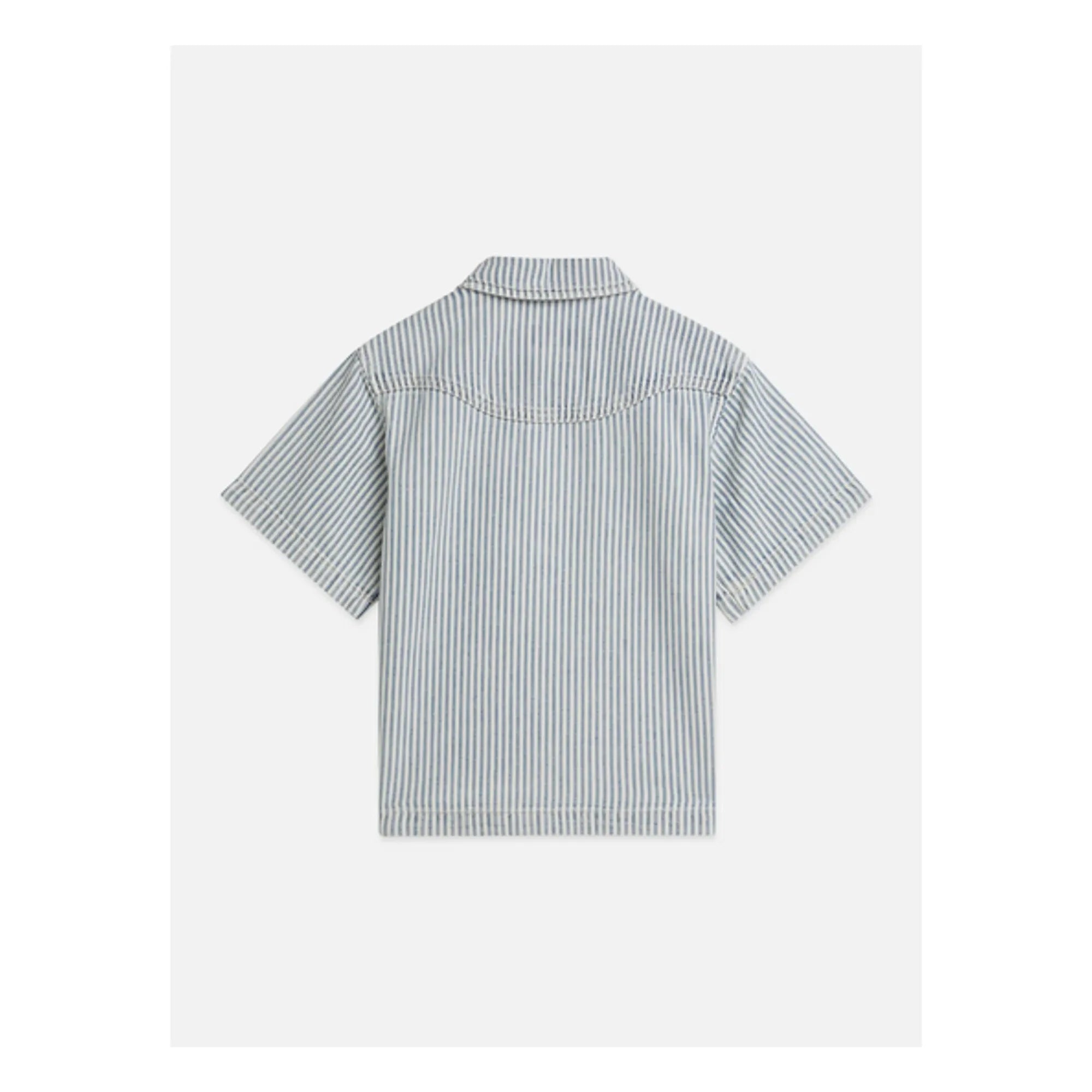 Scotch & Soda - Çizgili Kot Gömlek | Açık Mavi