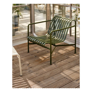 Hay - Palissade Lounge Sandalye, Ronan ve Erwan Bouroullec Tasarımı | Zeytin yeşili
