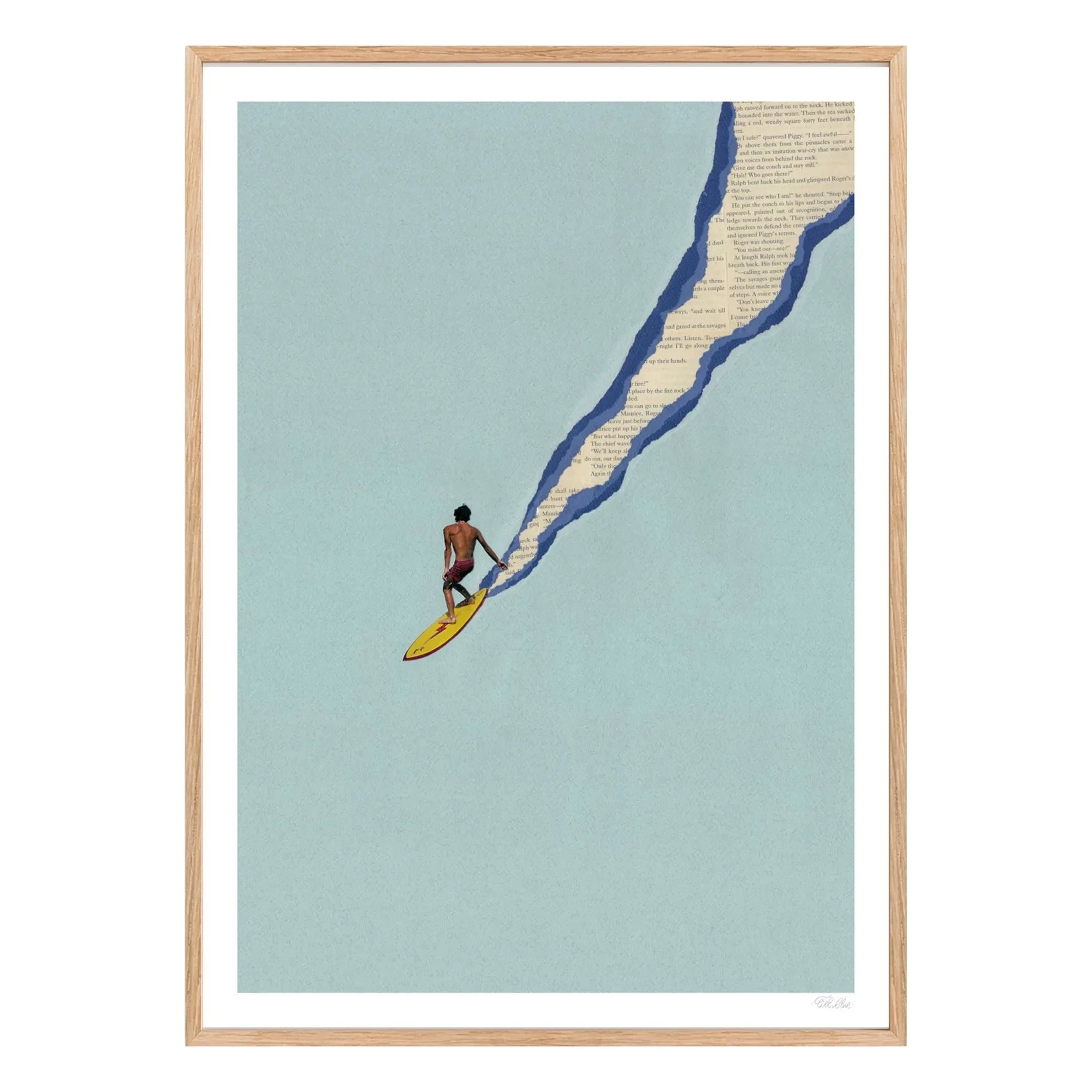 Ciel Glue - Santa Cruz Poster | Hellblau